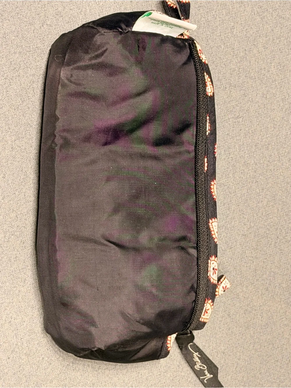 Vera Bradley Black Paisley Cosmetic Bag Set
